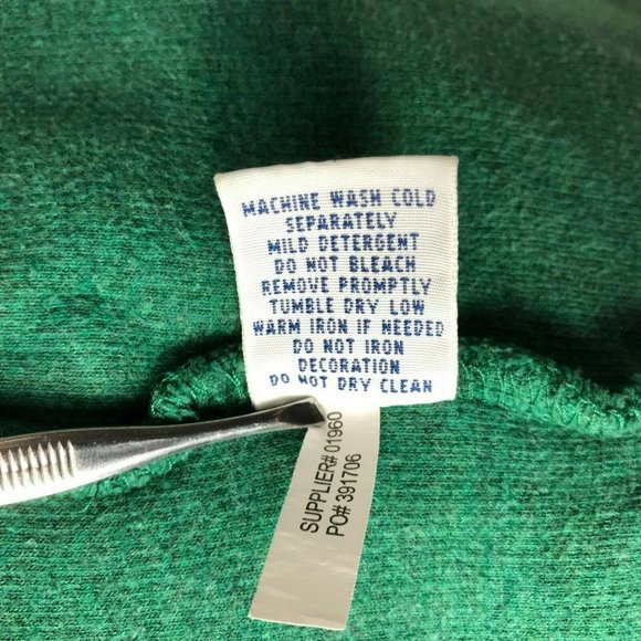 Polo Ralph Lauren 1/2 Half Zip French Rib Pullover Sweater Green Size M - Picture 9 of 9